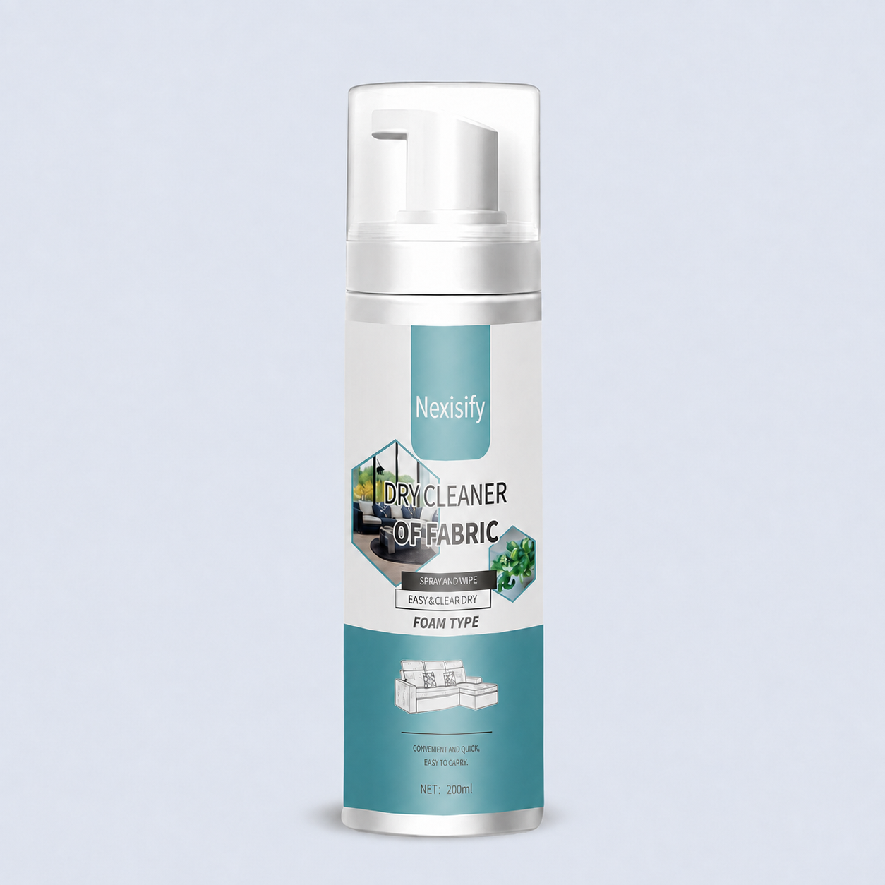 Powerful Foam Cleaner for Fabrics