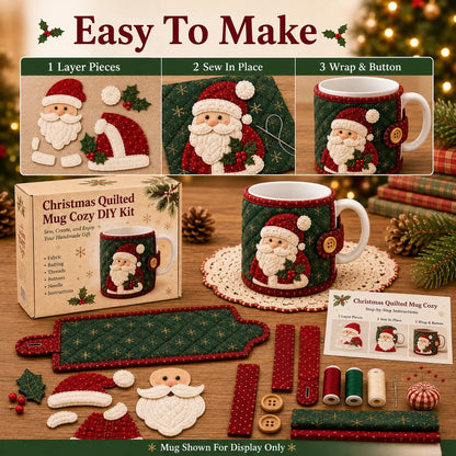 Free shipping Christmas Mug Cozy Sewing Kit – 6 Festive Appliqué Designs
