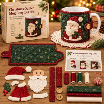 Free shipping Christmas Mug Cozy Sewing Kit – 6 Festive Appliqué Designs