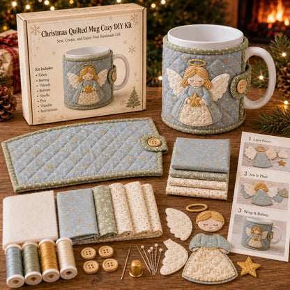 Free shipping Christmas Mug Cozy Sewing Kit – 6 Festive Appliqué Designs