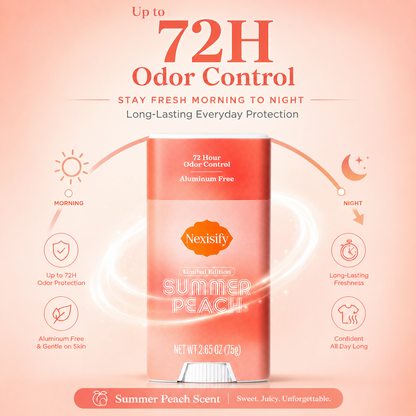 Nexisify Summer Peach Deodorant – Freshness & Gentle Underarm Care