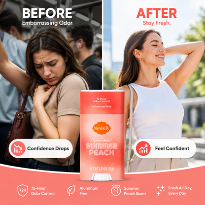 Nexisify Summer Peach Deodorant – Freshness & Gentle Underarm Care