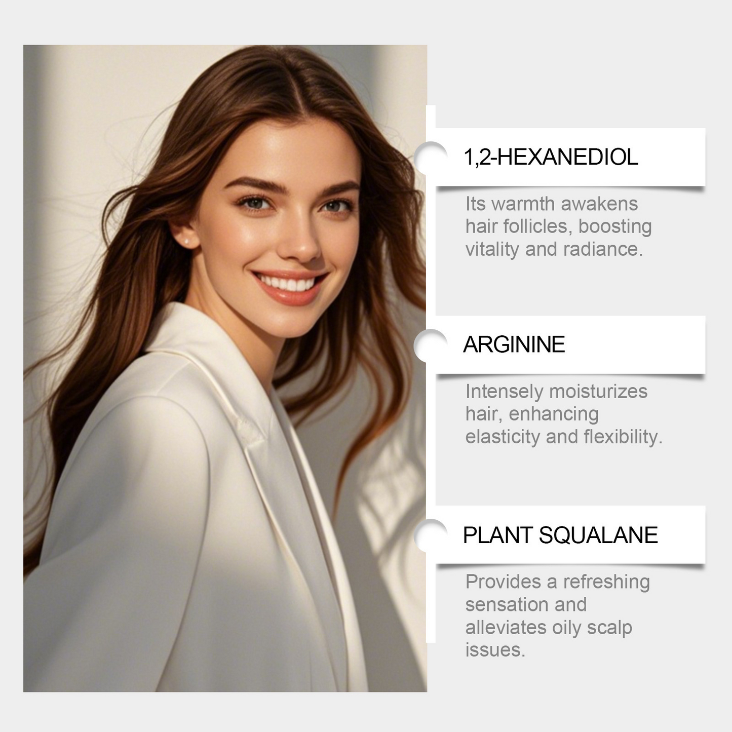 Ultra Smoothing Hair Serum – Reduce Frizz & Deep Hydration | Niacinamide + Carbohydrate Complex for Silky, Smooth Hair | Vegan, SLS & Paraben-Free