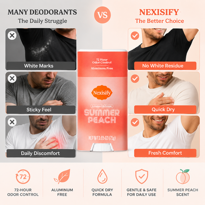Nexisify Summer Peach Deodorant – Freshness & Gentle Underarm Care