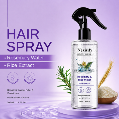 Rosemary Rice Water Hair Mist for Soft Smooth Non Greasy Hair