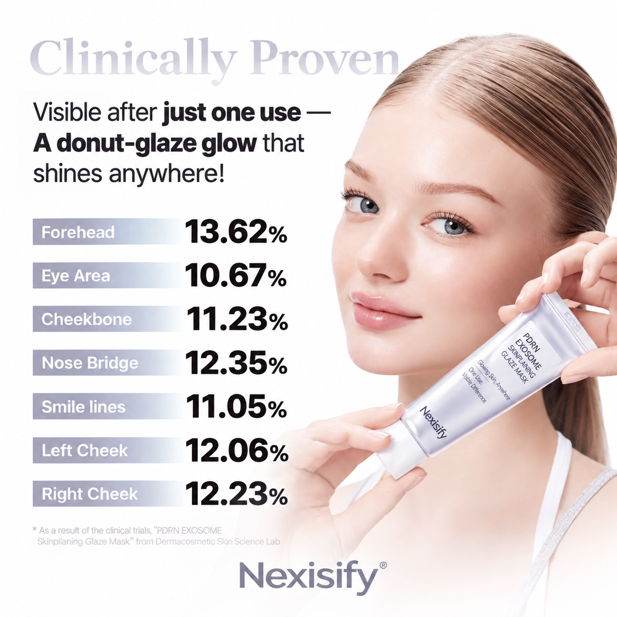 PDRN Exosome Overnight Glaze Peel-Off Mask  Hydrate, smooth and reveal a fresh glazed-looking glow while you sleep.