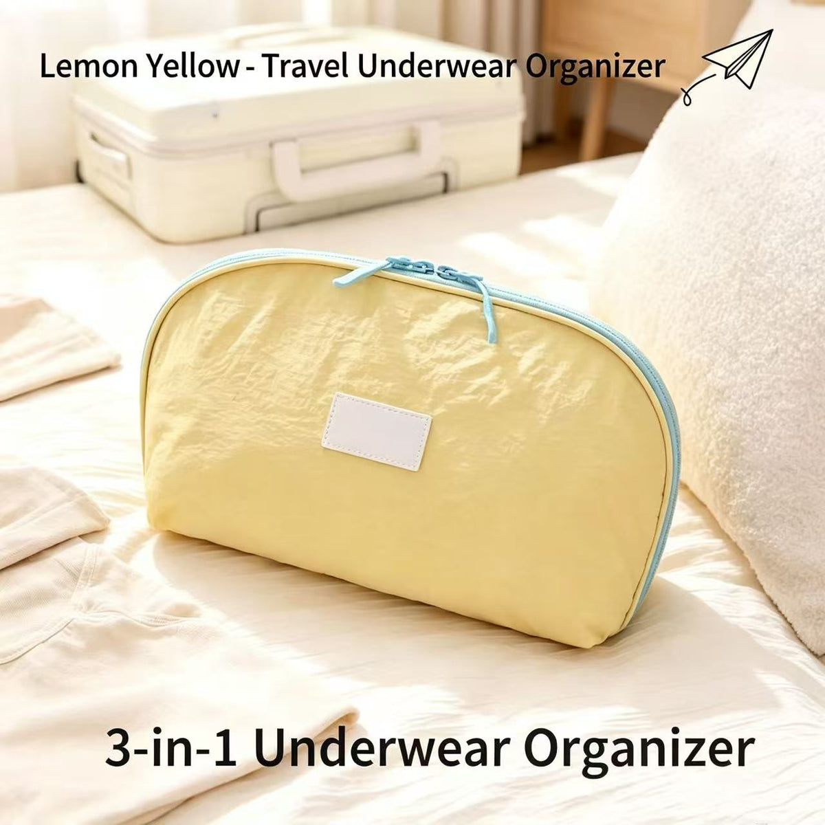 3-in-1 Travel Underwear Storage Bag