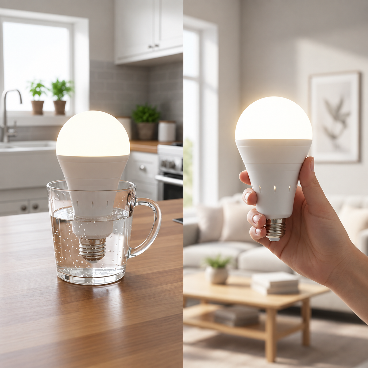 The "Smart" Emergency Bulb That Charges Itself and Lights Up in Water  Never Be Left in the Dark Again!