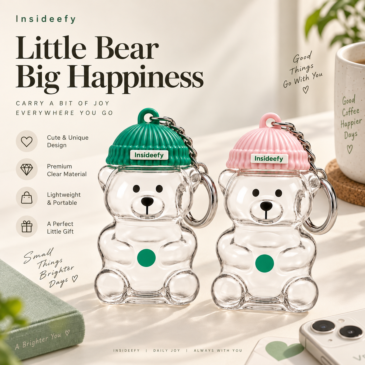 Insideefy Bearista Miniature Keychain – Limited Edition